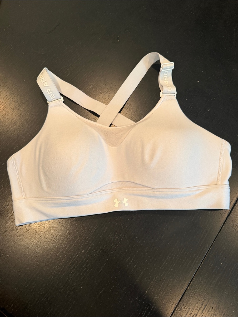 Under Armour Women's Light Padded white Crossback Sports Bra
